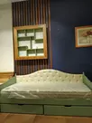 Тахта Айно №8 с мягким изголовьем с ящиками  900х2000